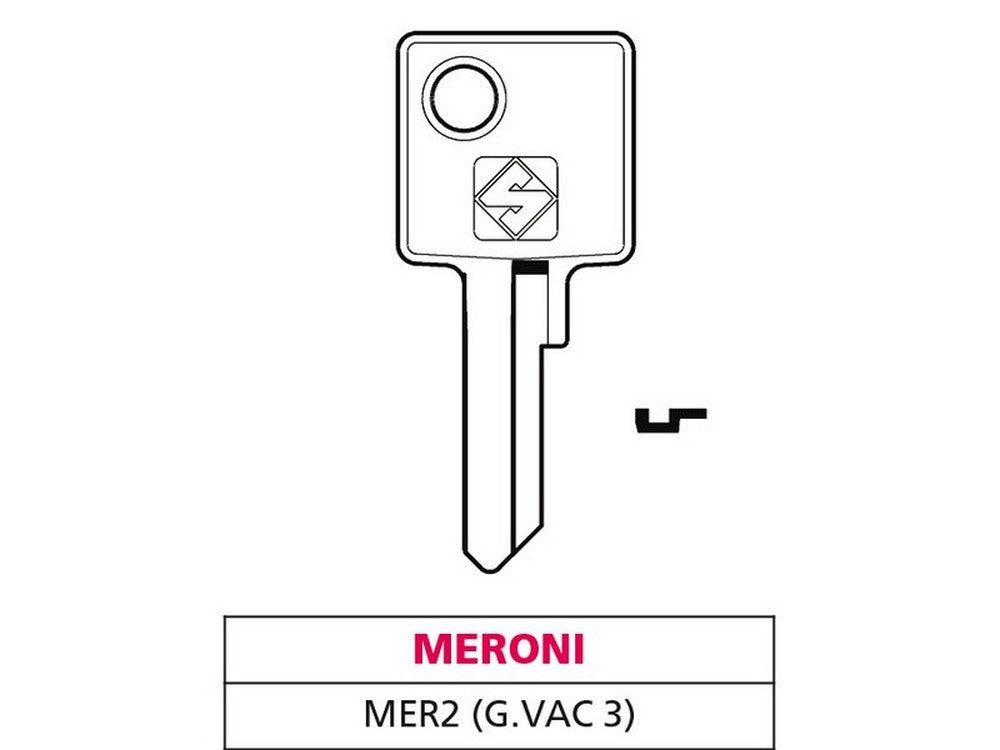 chiave ottone mer2 (g. vac 3) meroni cod:ferx.vit47581