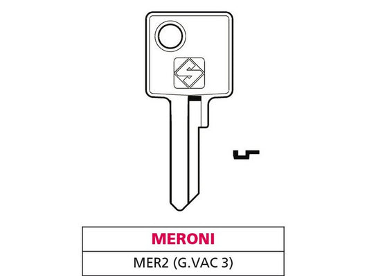chiave ottone mer2 (g. vac 3) meroni cod:ferx.vit47581