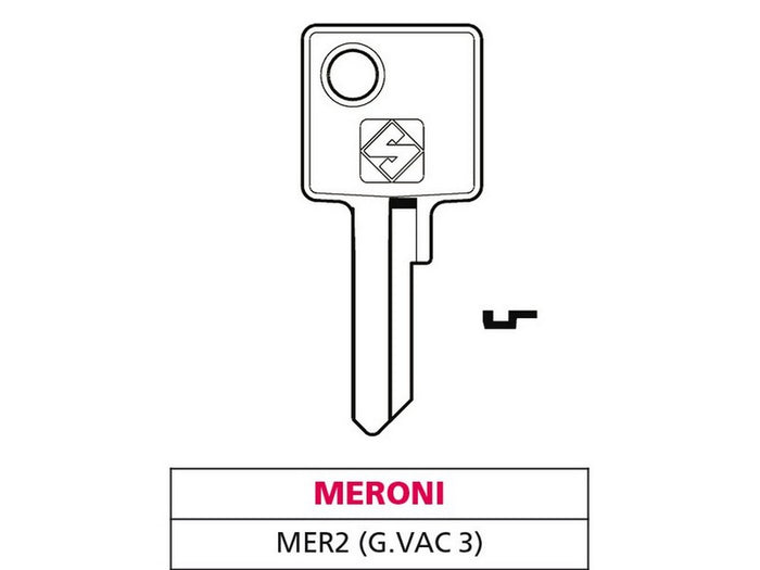 chiave ottone mer2 (g. vac 3) meroni cod:ferx.vit47581