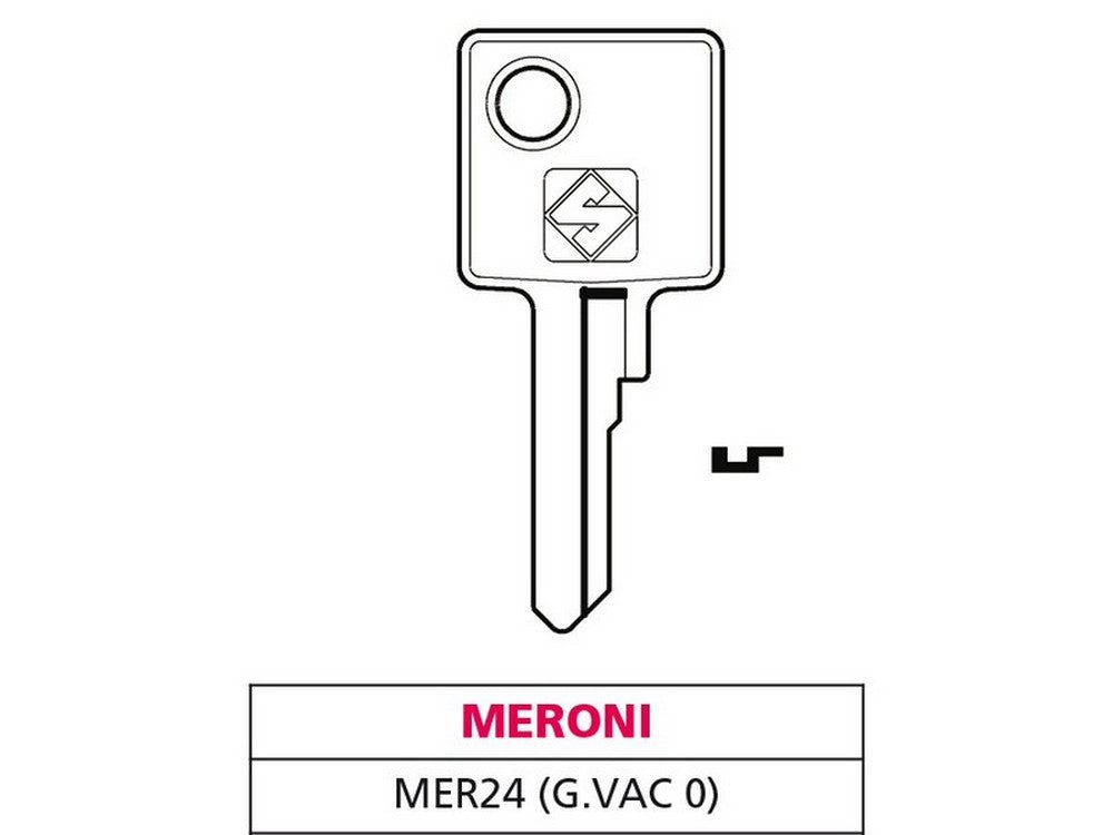 chiave ottone mer24 (g. vac 0) meroni cod:ferx.vit47592