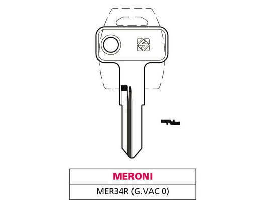 chiave ottone mer34r (g. vac 0) meroni cod:ferx.vit47606