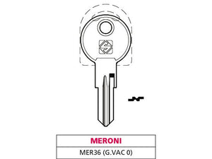 chiave ottone mer36 (g. vac 0) meroni cod:ferx.vit47587