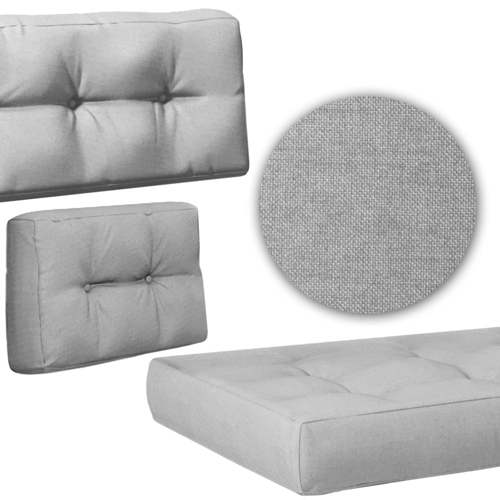 Set di cuscini per pallet Grigio 2 parti Vicco