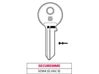 chiave ottone scm4 (g. vac 0) securemme cod:ferx.vit47578