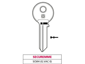 chiave ottone scm4 (g. vac 0) securemme cod:ferx.vit47578
