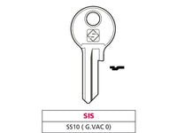 chiave ottone ss10 (g. vac 0) sis cod:ferx.vit47625