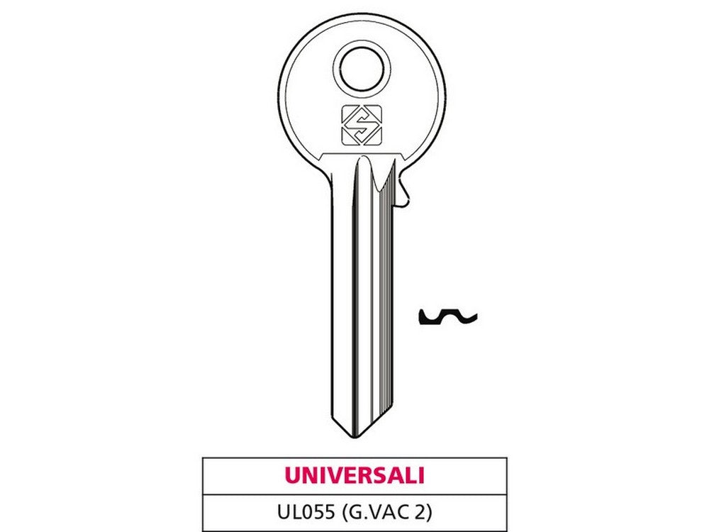 chiave ottone ul055 (g. vac 2) universale cod:ferx.vit47722