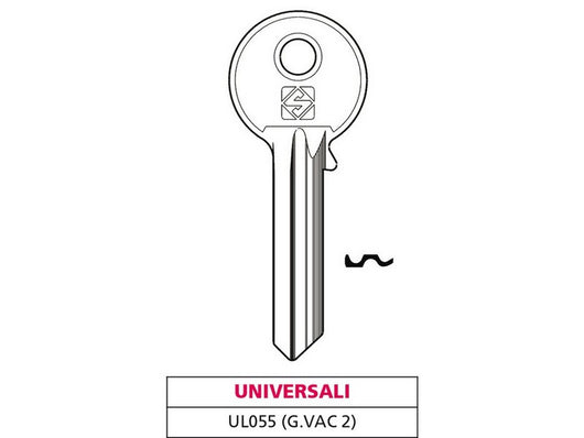 chiave ottone ul055 (g. vac 2) universale cod:ferx.vit47722