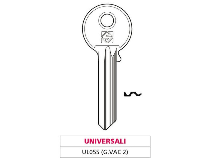 chiave ottone ul055 (g. vac 2) universale cod:ferx.vit47722