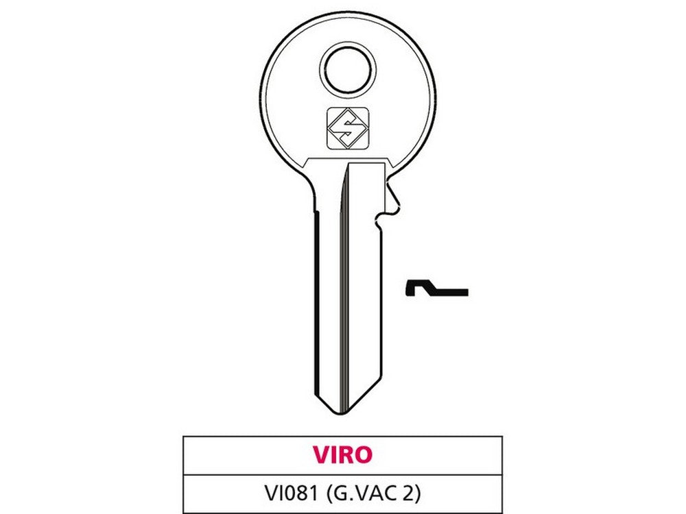 chiave ottone vi081 (g. vac 2) viro cod:ferx.vit47573