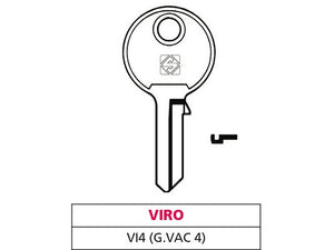 chiave ottone vi4 (g. vac 0) viro cod:ferx.vit47584