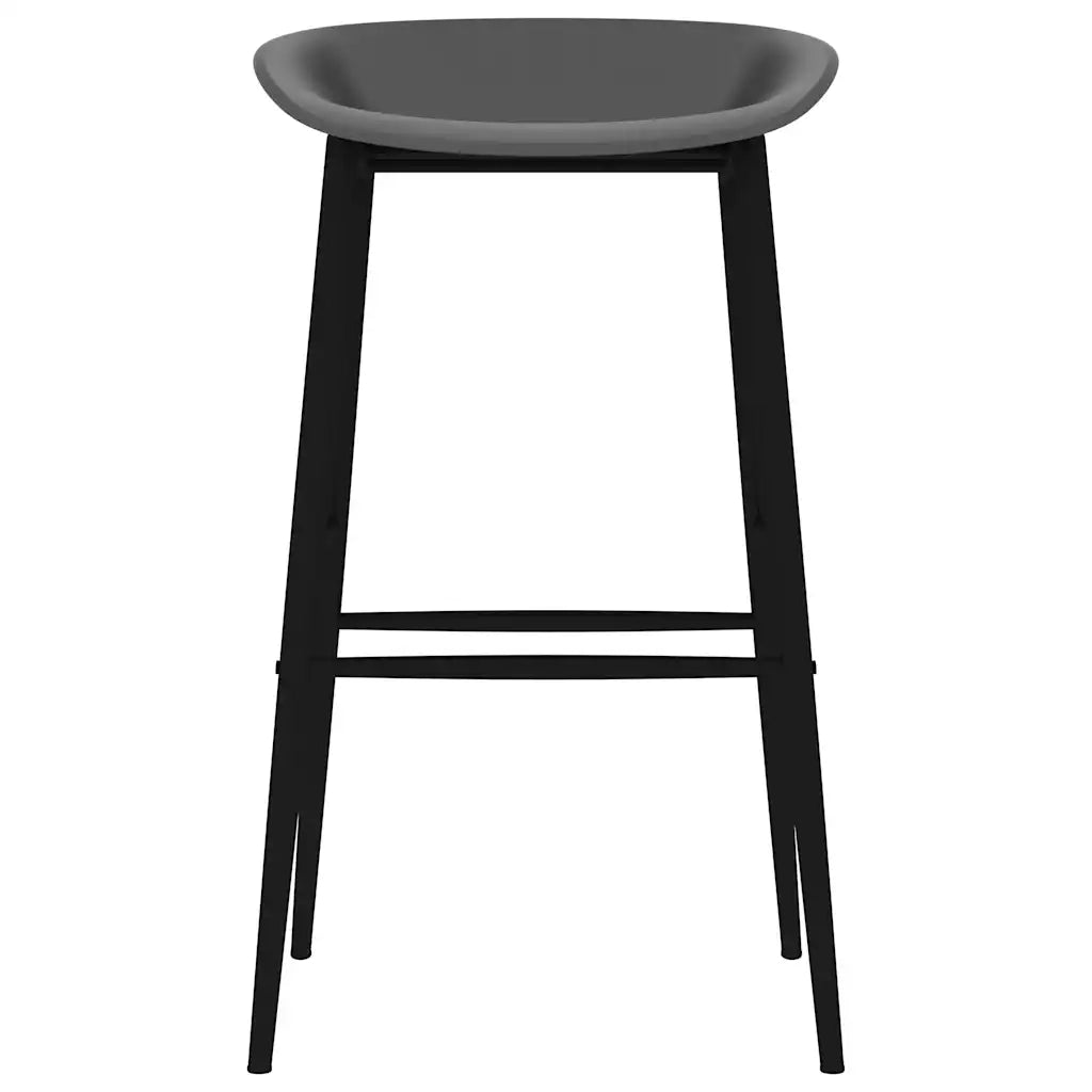 vidaXL Sedie da Bar 2 pz Grigie
