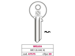 chiave ottone we1 (g. vac 4) welka cod:ferx.vit47575