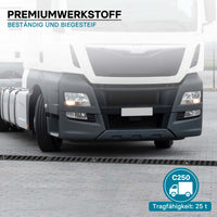 Canale di scolo 1m con griglia per scarico acqua 25t Canaletta di drenaggio