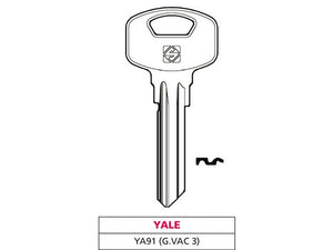 chiave ottone ya91 (g. vac 3) yale cod:ferx.vit47547