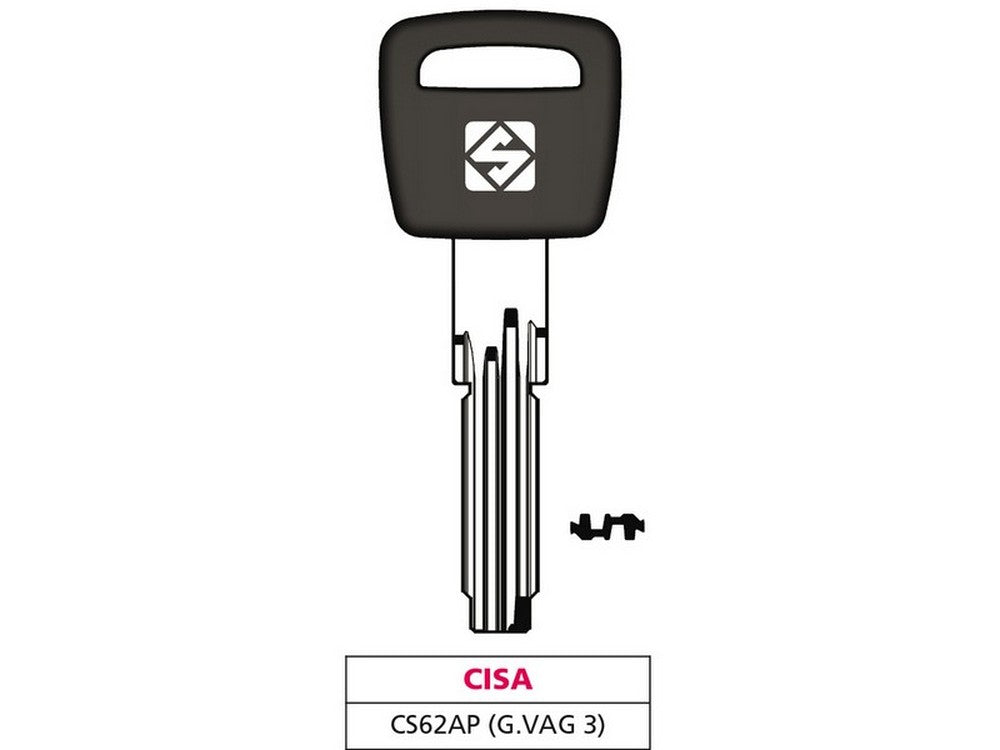 chiave punzonata ottone cs62ap (g. vag 3) cisa cod:ferx.vit47511