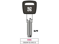 chiave punzonata ottone cs62ap (g. vag 3) cisa cod:ferx.vit47511