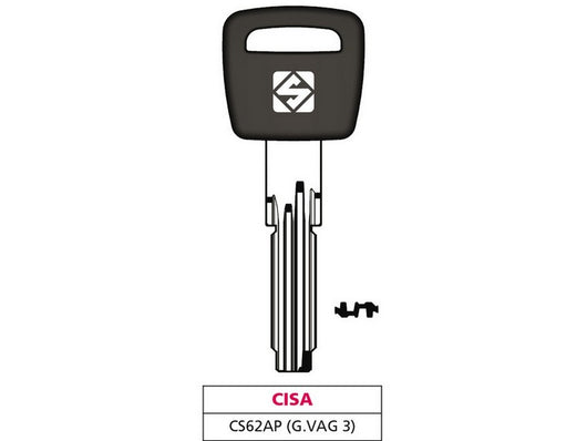 chiave punzonata ottone cs62ap (g. vag 3) cisa cod:ferx.vit47511
