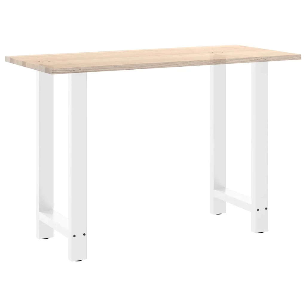 Set di 2 gambe regolabili per tavolo da bar dal design moderno 40 x 90 cm in acciaio bianco 02_0057565