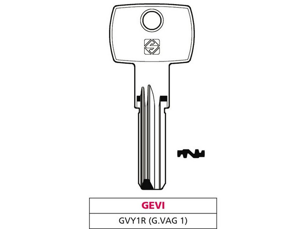 chiave punzonata ottone gvy1r (g. vag 1) gevy cod:ferx.vit47513