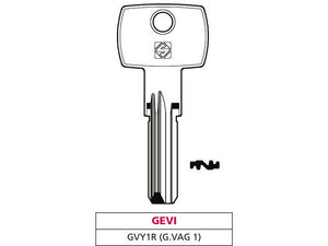 chiave punzonata ottone gvy1r (g. vag 1) gevy cod:ferx.vit47513