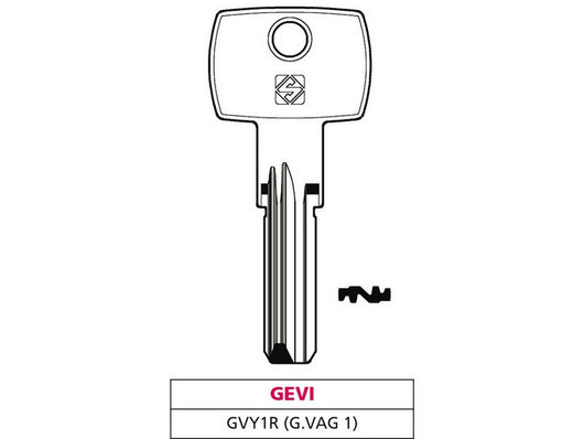 chiave punzonata ottone gvy1r (g. vag 1) gevy cod:ferx.vit47513