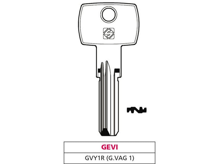 chiave punzonata ottone gvy1r (g. vag 1) gevy cod:ferx.vit47513
