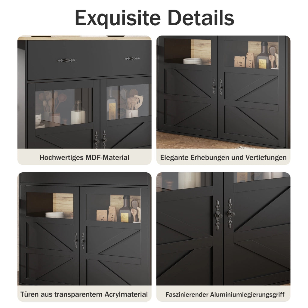 TAVOLO BAR ESTENSIBILE GIREVOLE 138-204x39x104 cm MDF NERO
