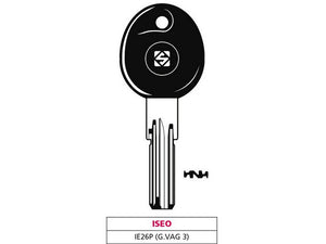 chiave punzonata ottone ie26p (g. vag 3) iseo cod:ferx.vit47518