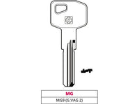 chiave punzonata ottone mg9 (g. vag 2) mg cod:ferx.vit47521