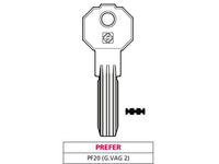 chiave punzonata ottone pf20 (g. vag 2) prefer cod:ferx.vit47532