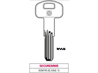 chiave punzonata ottone scm1r (g. vag 1) securemme cod:ferx.vit47503