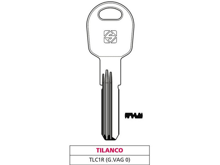 chiave punzonata ottone tlc1r (g. vag 0) tilanco cod:ferx.vit47536