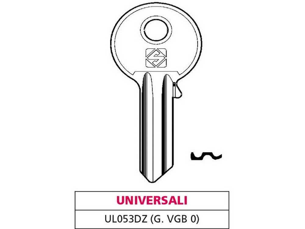 chiave silky ottone ul053dz (g.vgb 0) universale cod:ferx.vit47416