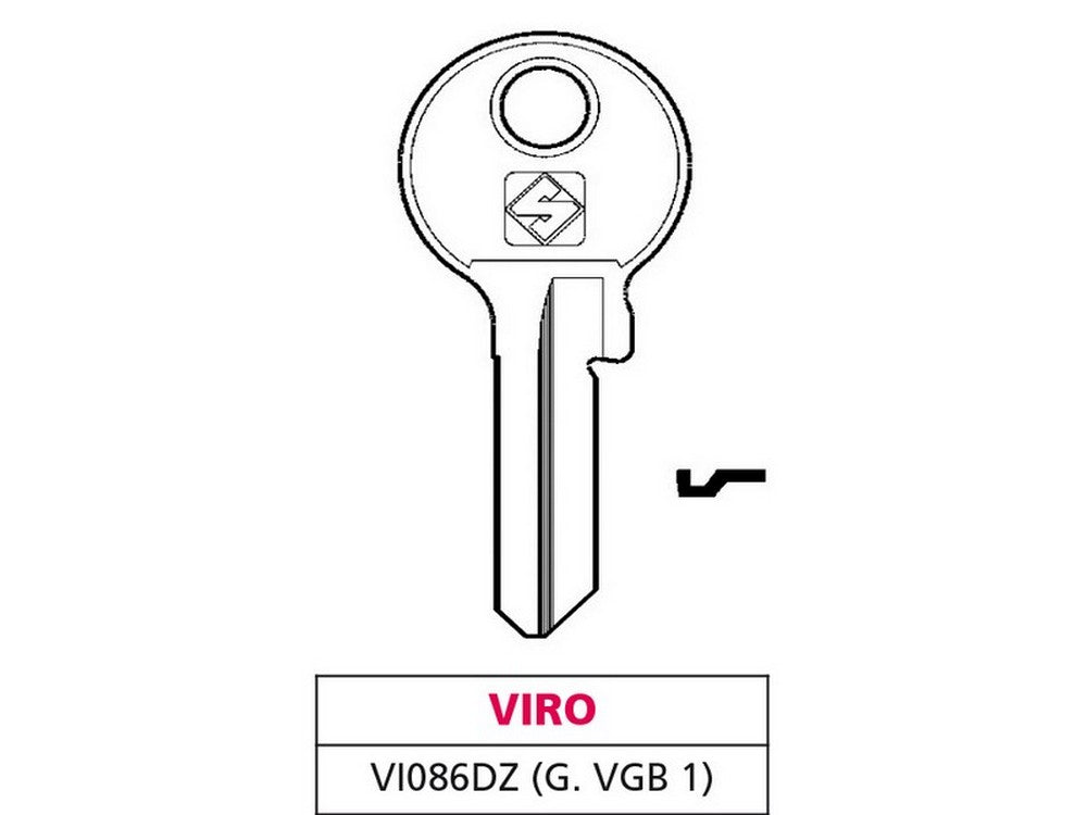 chiave silky ottone vi086dz (g.vgb 1) viro cod:ferx.vit47414