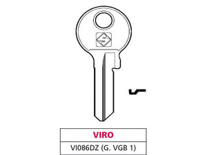 chiave silky ottone vi086dz (g.vgb 1) viro cod:ferx.vit47414