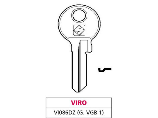 chiave silky ottone vi086dz (g.vgb 1) viro cod:ferx.vit47414
