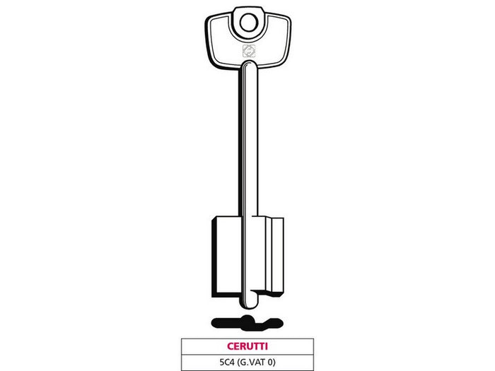chiave a doppia mappa 5c4 (g. vat 0) cerutti cod:ferx.vit47633