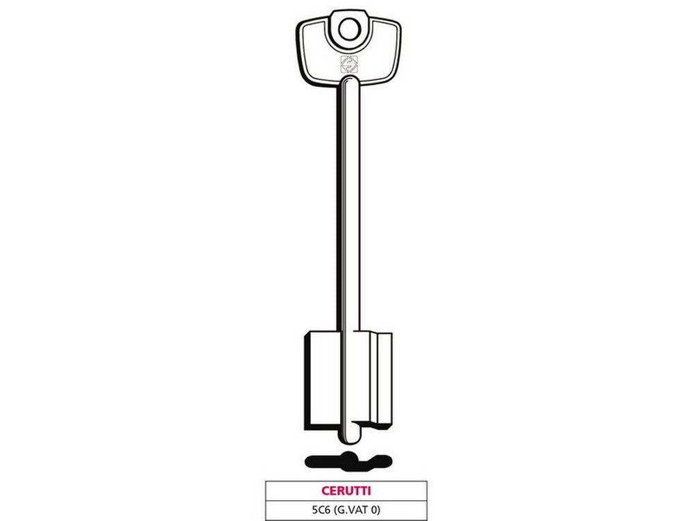 chiave a doppia mappa 5c6 (g. vat 0) cerutti cod:ferx.vit47640