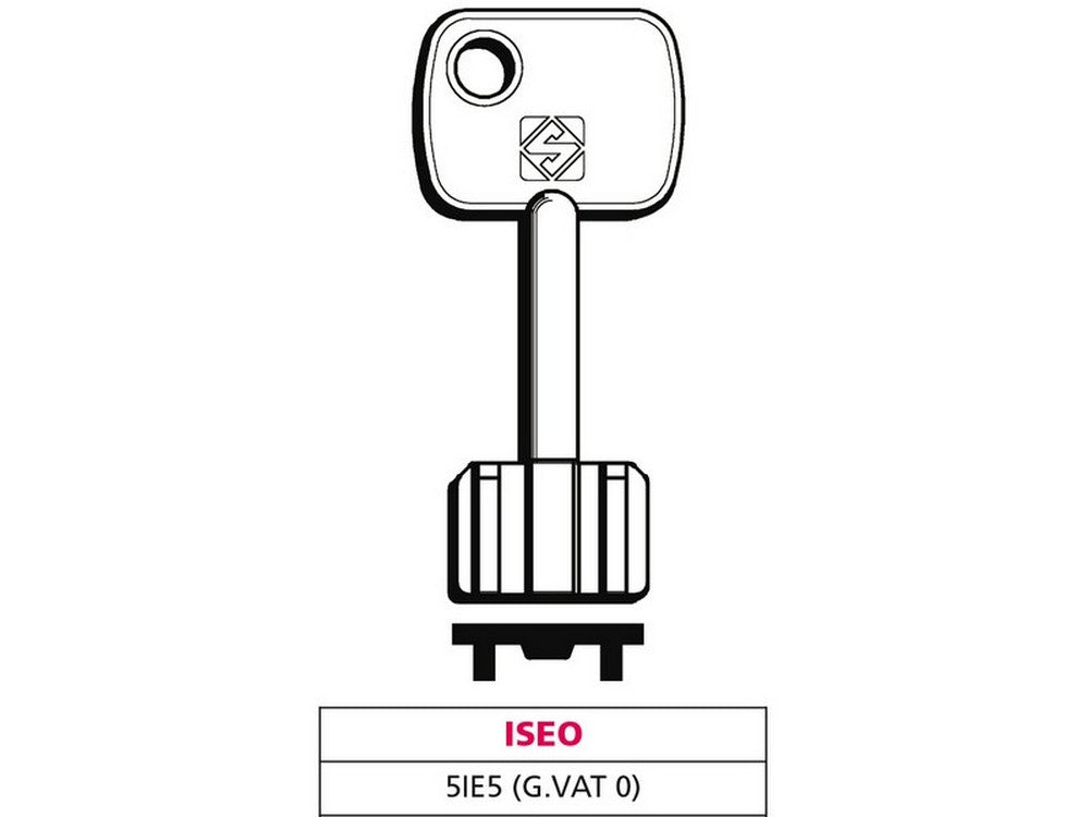 chiave a doppia mappa 5ie5 (g. vat 0) iseo cod:ferx.vit47663