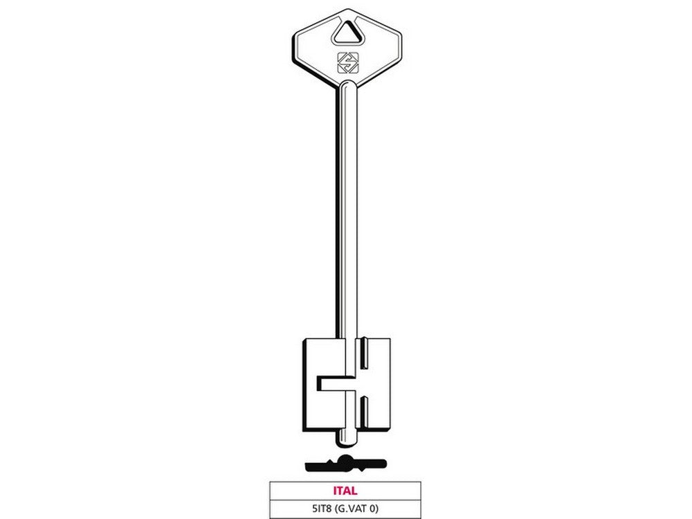 chiave a doppia mappa 5it8 (g. vat 0) ital cod:ferx.vit47642