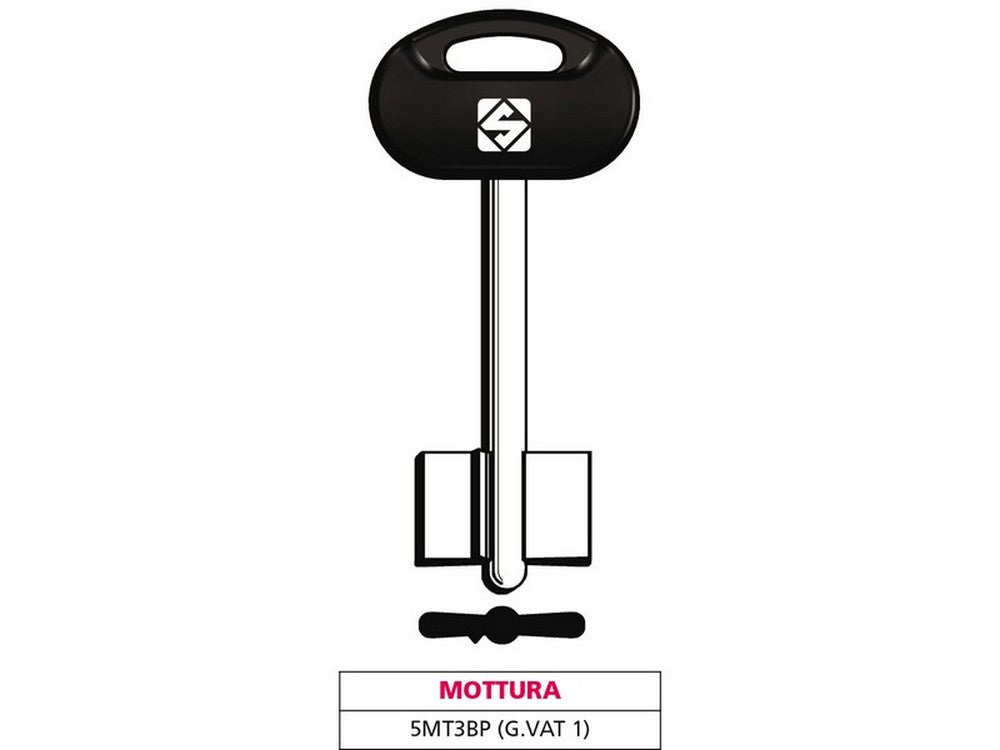 chiave a doppia mappa 5mt3bp (g. vat 1) mottura cod:ferx.vit47660