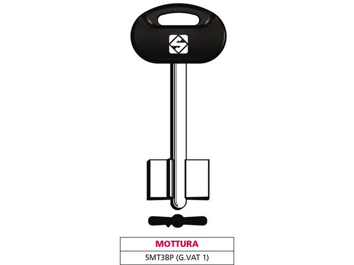 chiave a doppia mappa 5mt3bp (g. vat 1) mottura cod:ferx.vit47660