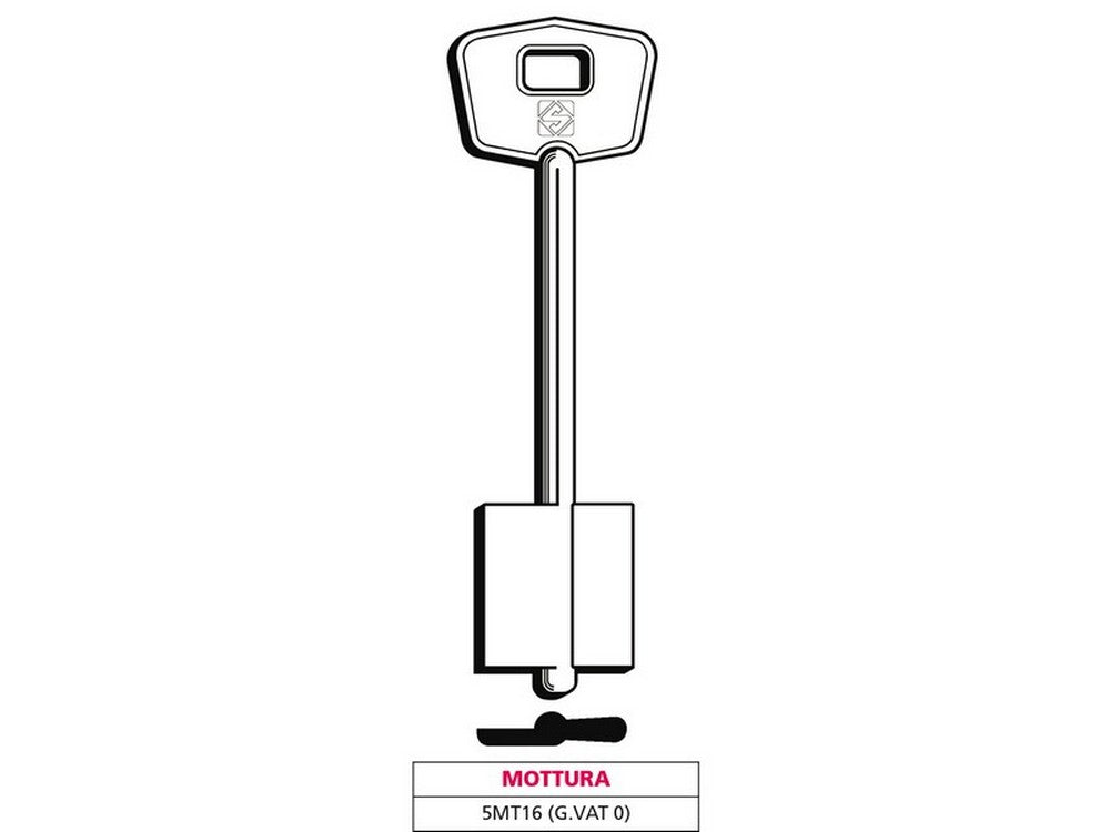 chiave a doppia mappa 5mt16 (g. vat 0) mottura cod:ferx.vit47641