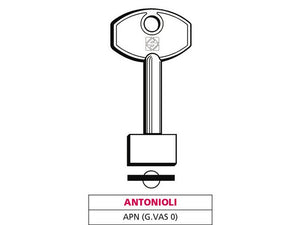 chiave a doppia mappa apn (g. vas 0) antonioli cod:ferx.vit47669
