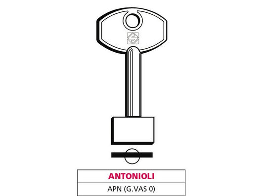 chiave a doppia mappa apn (g. vas 0) antonioli cod:ferx.vit47669