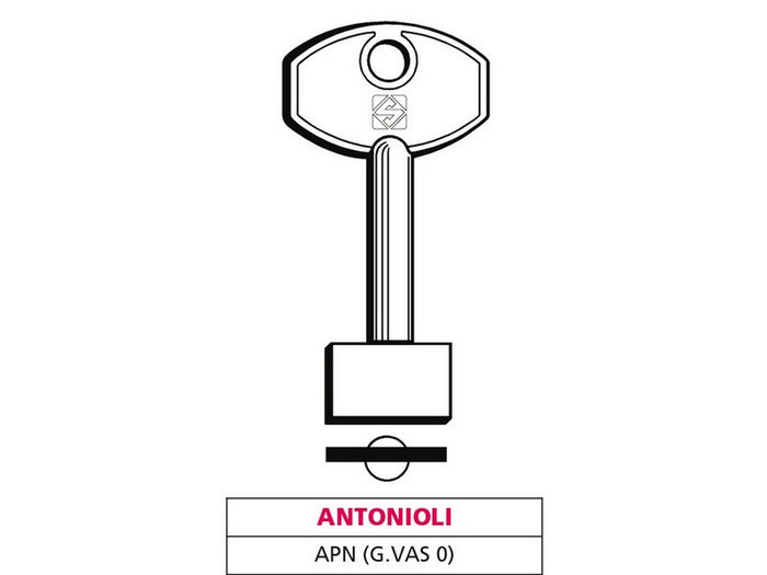 chiave a doppia mappa apn (g. vas 0) antonioli cod:ferx.vit47669