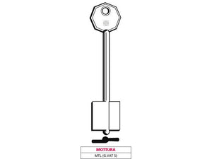 chiave a doppia mappa mtl (g. vat 5) mottura cod:ferx.vit47629