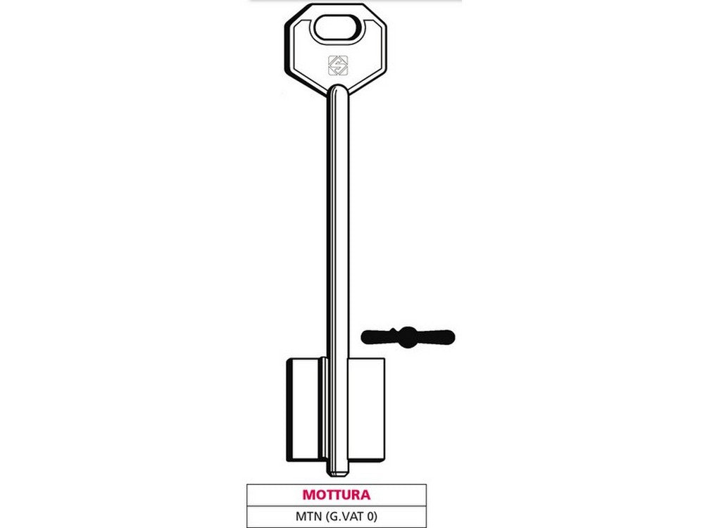 chiave a doppia mappa mtn (g. vat 0) mottura cod:ferx.vit47634