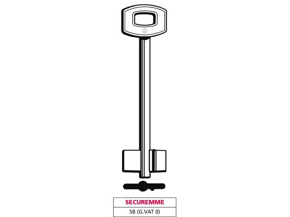 chiave a doppia mappa sb (g. vat 0) securemme cod:ferx.vit47662